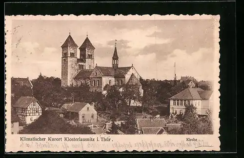 AK Klosterlausnitz i. Thür., Blick auf die Kirche