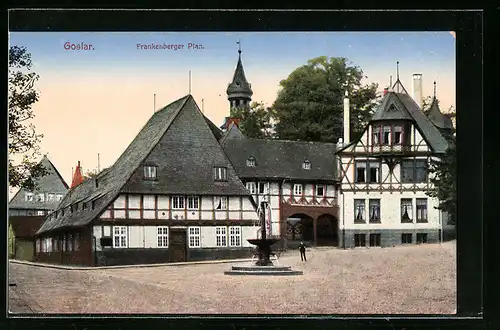 AK Goslar, Frankenberger Plan mit alten Fachwerkhäusern