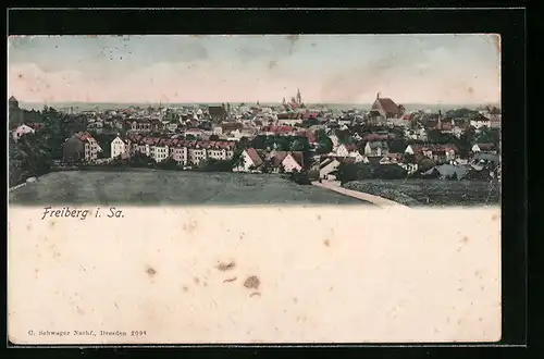 AK Freiberg i. Sa., Totalansicht