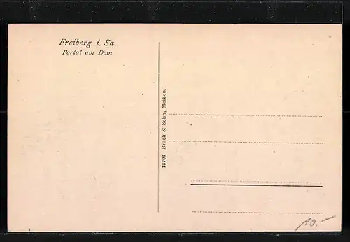 AK Freiberg i. Sa., Portal am Dom