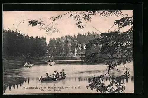 AK Mummelsee / Schwarzwald, Ruderpartie