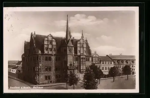 AK Saalfeld a. Saale, Rathaus