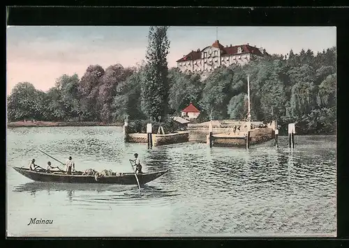 AK Mainau, Schloss und Ruderpartie