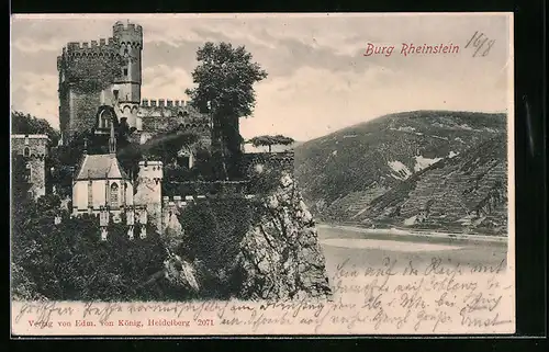 AK Rheinstein, Blick zur Burg