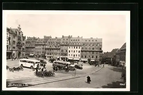 AK Mittweida i. Sa., Marktplatz