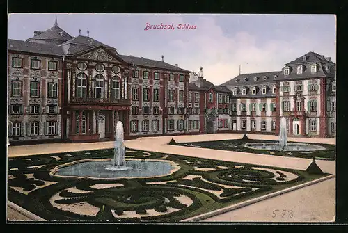 AK Bruchsal, Schloss mit Anlagen