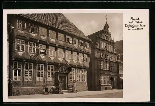 AK Hameln a. d. W., Stiftsherrenhaus und Museum