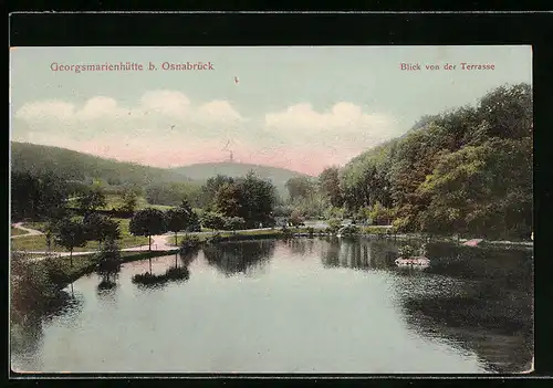AK Georgsmarienhütte b. Osnabrück, Blick von der Terrasse