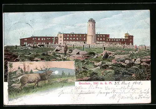 AK Brocken, Hotel und Aussichtsturm
