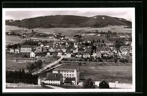 AK Ebingen, Gesamtansicht mit Postschutzschule