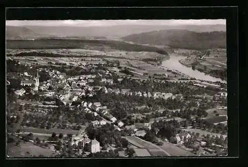 AK Gailingen, Totalansicht, Luftbild