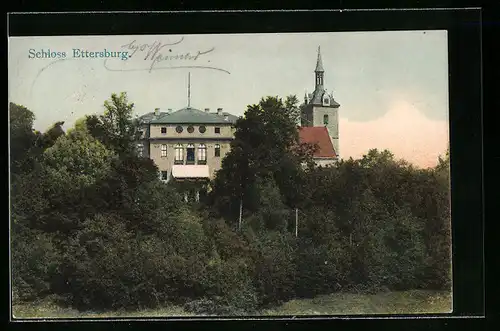 AK Ettersburg, Blick auf das Schloss