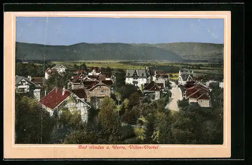 AK Bad Sooden a. Werra, Blick auf das Villen-Viertel