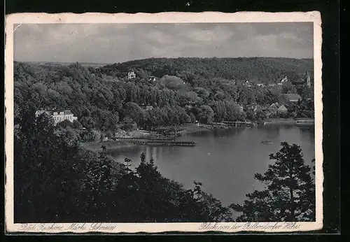 AK Bad Buckow / Märk. Schweiz, Blick von der Bollersdorfer Höhe