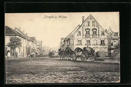 AK Mitau, Häuser am Stadtrand