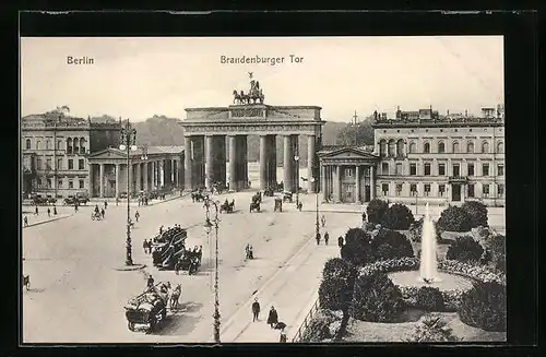 AK Berlin, Blick auf das Brandenburger Tor