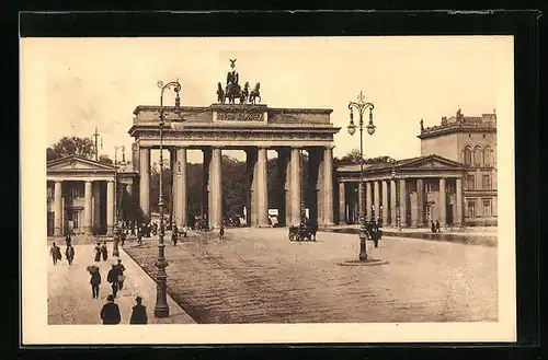 AK Berlin, Blick auf das Brandenburger Tor