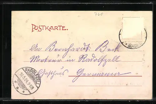 AK Oberkirch i. B., Gesamtansicht aus der Vogelschau