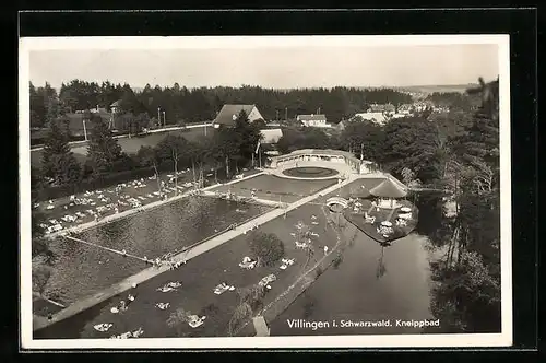 AK Villingen /Schwarzw., Kneippbad mit Umgebung aus der Vogelschau