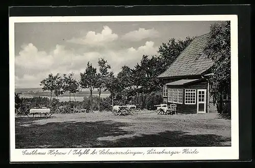 AK Schneverdingen /Lüneb. H., Gasthaus und Kaffee Höpen