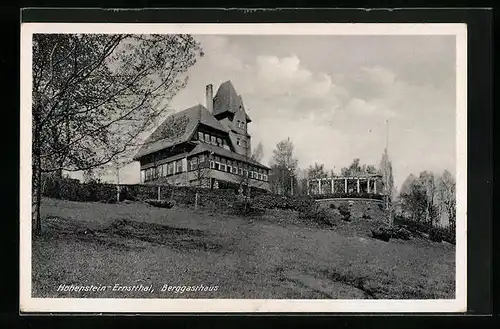 AK Hohenstein-Ernstthal, Berggasthaus von unterhalb gesehen