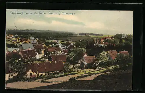 AK Oerlinghausen, Nordseite, Blick vom Tönsberge