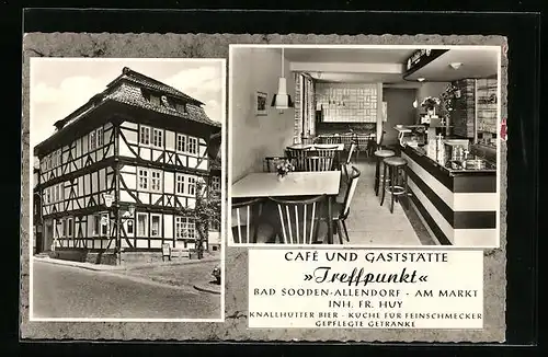 AK Bad Sooden-Allendorf, Cafe und Gaststätte Treffpunkt, Am Markt