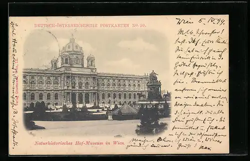 AK Wien, Naturhistorisches Hof-Museum