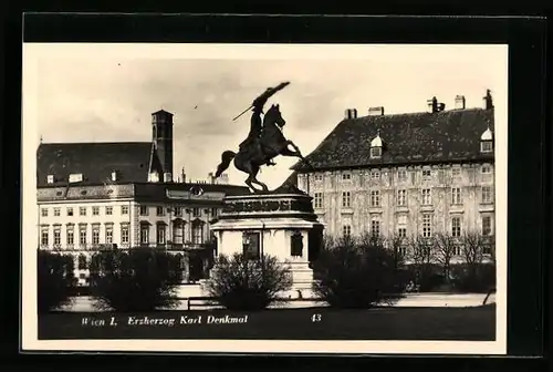 AK Wien, Erzherzog Karl Denkmal