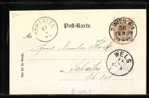 AK Wien, Cursalon im Stadtpark mit Anlagen