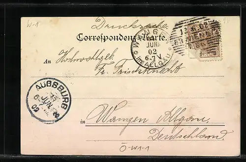 AK Wien, Partie in der Reichsrathsstrasse mit Blick zur Kirche