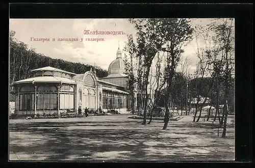 AK Schelesnowodsk, Ortspartie mit Galerie