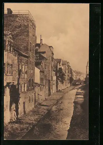 AK Alt-Meissen, Blick von der Schulbrücke