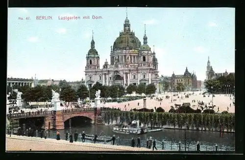 AK Berlin, Lustgarten mit Dom