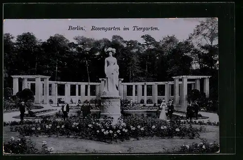 AK Berlin, Rosengarten im Tiergarten