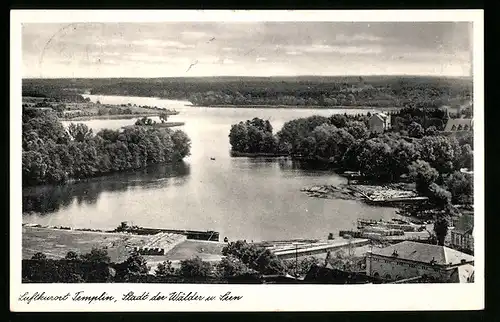 AK Templin, Totalansicht mit See-Idylle
