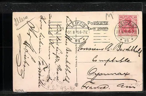 AK Leipzig, Petersstrasse während der Engros-Messe, Leipziger Messe