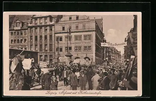 AK Leipzig, Messamt mit Katharinenstrasse, Leipziger Messe