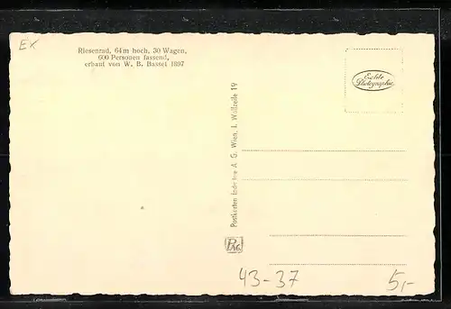 AK Wien, Prater, Riesenrad