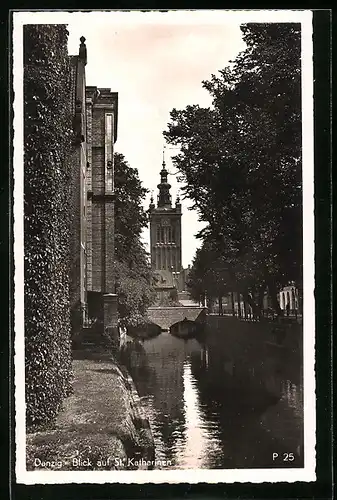 AK Danzig, Blick auf St. Katharinen