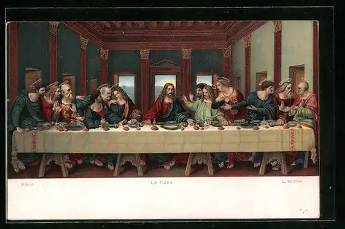 Künstler-AK Stengel & Co. Nr. 29865: La Cena von Leonardo da Vinci