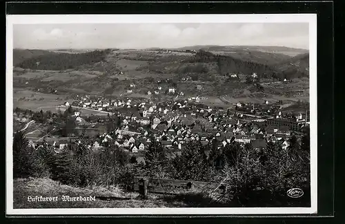 AK Murrhardt, der Ort aus der Vogelschau
