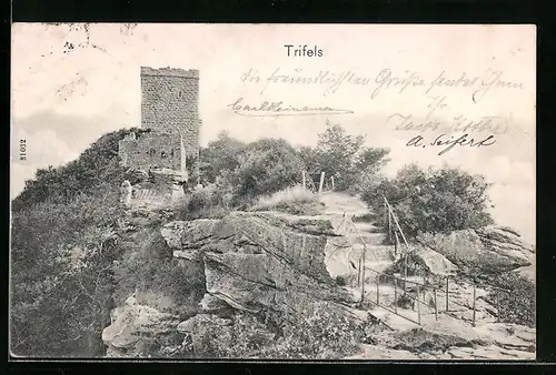 AK Annweiler, Trifels mit Burgruine