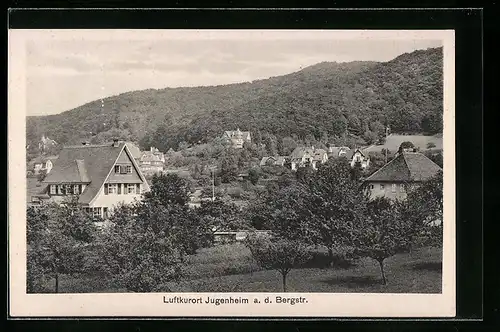AK Jugenheim a. d. Bergstr., Blick auf den Ort