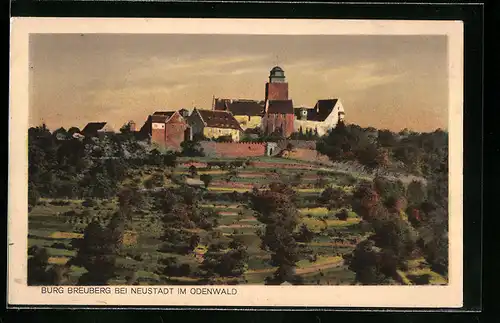 AK Neustadt im Odenwald, Blick auf Burg Breuberg
