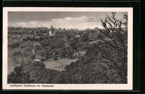 AK Vielbrunn im Odenwald, Blick auf den Ort