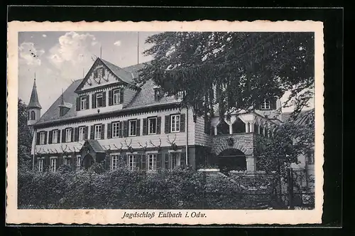AK Eulbach i. Odw., Ansicht des Jagdschlosses