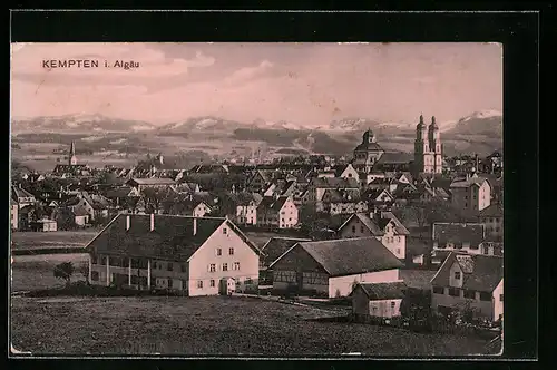 AK Kempten i. Algäu, Blick auf die Stadt
