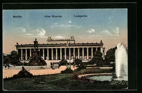 AK Berlin, Altes Museum mit Lustgarten