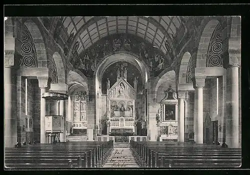 AK Neusatz, Inneres der Albanskirche